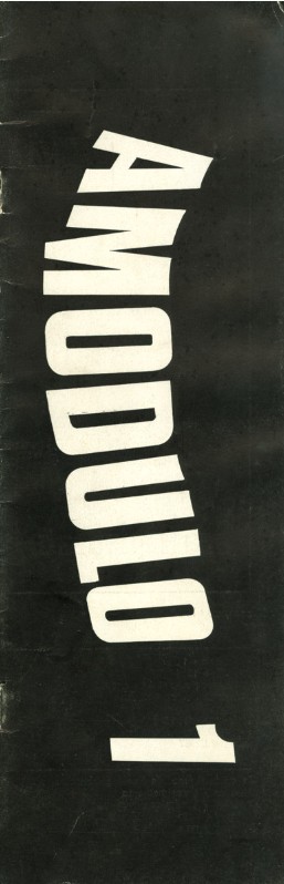 Copertina del primo numero di Amodulo (novembre 1968)