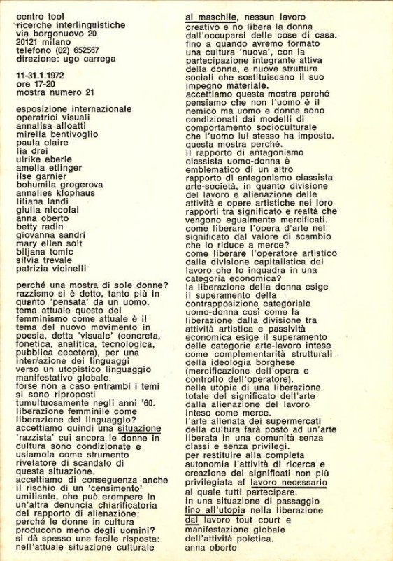 Esposizione Internazionale di Operatrici Visuali