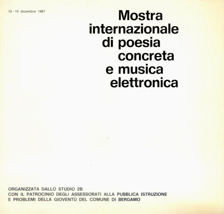 Mostra Internazionale di Poesia Concreta e Musica Elettronica