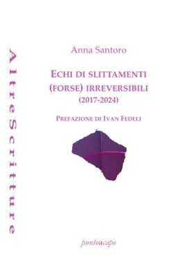 Copertina della raccolta poetica Echi di slittamenti (forse) irreversibili