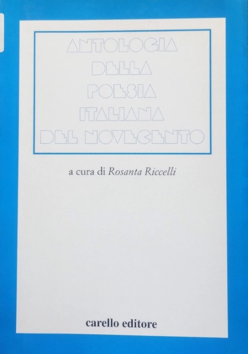 Copertina di Antologia della poesia italiana del Novecento
