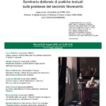 locandina del seminario dottorale