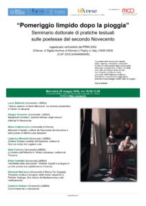locandina del seminario dottorale