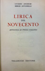 Frontespizio dell'antologia Lirica del Novecento.
