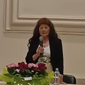 Maria Benedetta Cerro alla presentazione di Banchetto con melagrana (7 giugno 2025)